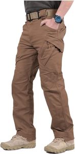 Mens Outdoor Hiking Casual Cargo Pants Lightweight 100% Cotton Eco-Friendly Breathable <b>Drawstring</b> Closure Work <b>Trousers</b> - Product Image 3