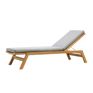 Chaise longue pliante en bois de qualité supérieure, lit de jardin naturel et chaise longue de piscine pour mobilier d'extérieur, prix de gros - Product Image 2