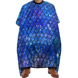 Vente en gros de capes de barbier imperméables personnalisées avec logo, capes de salon de coiffure, fermeture à pression réglable, polyester, fournitures professionnelles - Product Image 1