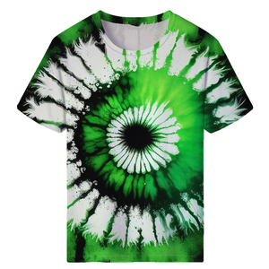 Camiseta de Manga Corta para Hombre, Cuello Redondo, Corte Regular, Tejido de Punto, Estilo Casual, Estampado Marrón y Blanco - Product Image 4