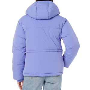 Lightweight Breathable Woven Quilted <b>Zip</b>-Up Hooded Puffer Jacket for <b>Women</b> <b>Top</b> Selling Winter Design - Product Image 2