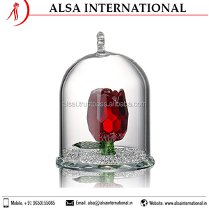 Cúpula de Cristal Transparente para Flores con Base de Madera, Producto Artesanal de Primera Calidad, Suministro Directo de Fábrica, Marca Blanca - Product Image 2