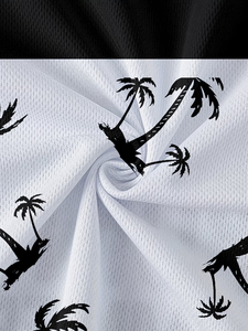 Conjunto Deportivo Informal de Verano para Hombre con Camiseta de Cuello Redondo Transpirable y Pantalones Cortos, 100% Poliéster Jersey, Secado Rápido, Color Sólido - Product Image 6