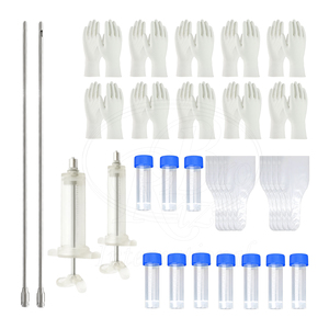 Kit d'insémination artificielle réutilisable pour chiens, 34 pièces, kit d'élevage canin, fournitures d'IA pour chiens de petites et moyennes races - Product Image 1