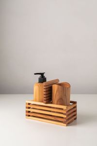 Juego de baño escandinavo de madera con estilo sencillo para hogares modernos, tocadores minimalistas e interiores contemporáneos - Product Image 3