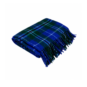 Soft Eco-Friendly Wool Blanket Indian Jacquard <b>Tartan</b> Design Warm Winter Blanket Wholesale Supplier - Product Image 1