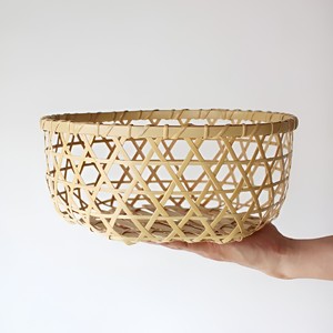 Cesta de bambú pequeña para dulces, la mejor opción para organizar la encimera de la cocina, cestas de fibra ecológicas. - Product Image 4