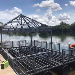 Barge de fête hors-bord en aluminium soudé UBI 149 avec moteur à essence de 150 CV, télécommande alimentée par batterie pour 9 personnes, usage de loisirs - Product Image 2