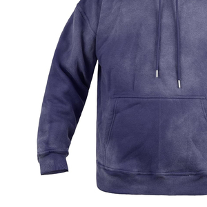 Sudaderas con Capucha para Hombre, Lavado Ácido, 100% Algodón, Invierno, Color Liso, para Adultos, Estilo Urbano, Transpirable, Precio al por Mayor - Product Image 3