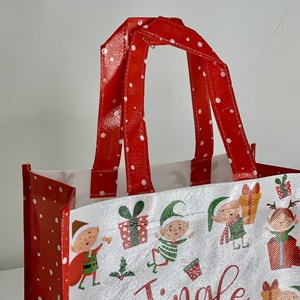 Bolsas de Navidad Laminadas Personalizadas con Impresión Directa de Fábrica, Hechas a Mano, para Regalo con Su Propio Diseño, Hechas en Vietnam - Product Image 4