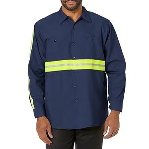 Camisa de Seguridad Personalizada, Tejidos Transpirables Antiarrugas, Diseño Ligero, Servicio Personalizado OEM/ODM, Camisa de Trabajo - Product Image 3