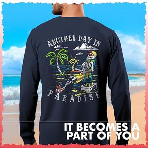 Camiseta de manga larga Another Day in Paradise Tropical Beach - Product Image 3