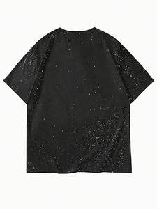 Camiseta Personalizada con Pedrería de Estrellas para Hombre, Ropa Urbana de Lujo, Camiseta con Gráficos de Cristal, Fabricante OEM - Product Image 3