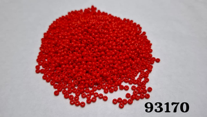 Paquete a Granel de Cuentas de Cristal Rojas Redondas de 8'0 Pulgadas, Modelo 93170, para la Fabricación de Joyería - Product Image 3