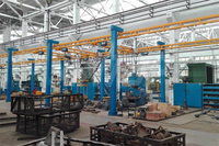 Système de grue monorail suspendue KBK personnalisé, poste de travail ergonomique pour les opérations de ligne d'assemblage