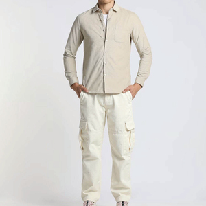 High Quality Multi-Pocket Casual <b>Cargo</b> <b>Pants</b> Custom Logo Solid Color <b>Waterproof</b> Breathable Canvas Lightweight Men's <b>Cargo</b> <b>Pants</b> - Product Image 4