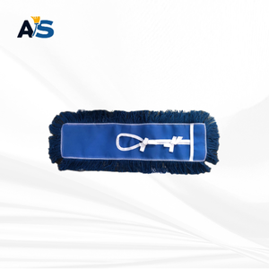 A&S Durable 5x24 Dust <b>Mop</b> with Cotton Thread Cut End Design Self-Wringer Aluminum Pole Industrial Style for Multi Floor Cleaning - Product Image 2