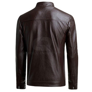 Veste d'hiver en cuir pour homme, tendance et à prix de gros, avec intérieur doux et coupe élégante, rehaussant votre look confiant - Product Image 2