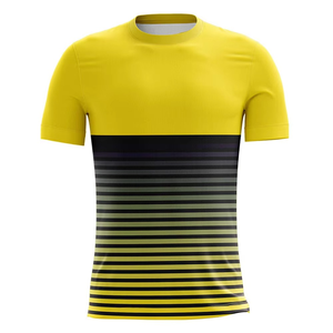 Nouveaux T-shirts de sport décontractés pour hommes à col rond, coupe régulière, en toile 100 % coton, respirants et à séchage rapide, pour l'entraînement et la course à pied - Product Image 4