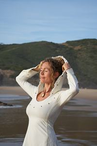 Vestido Boho para Ceremonia, Vestido de Algodón con Encaje, Estilo Fluido y Asimétrico, Ligero, para Playa, Festival, Verano - Product Image 3