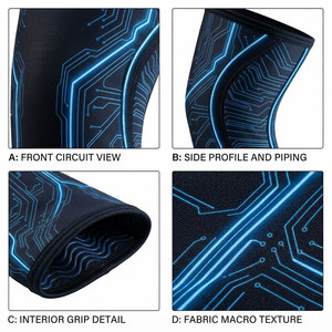 Coudières en néoprène à absorption des chocs, protection des bras, ajustement universel toutes saisons, compression, pour hommes et femmes, impression par sublimation, manchon de coude - Product Image 5