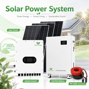 Sistema Completo de Energía <span class=keywords><strong>Solar</strong></span> de 5KW 10KW 20KW 30KW, Kit de Paneles Solares, Generador <span class=keywords><strong>Solar</strong></span> Híbrido Fuera de la Red para Uso Doméstico - Product Image 2