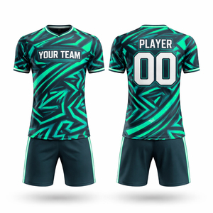 Ensemble de maillots de football tendance pour adultes, manches courtes, imprimé, 100 % polyester, séchage rapide - Product Image 4