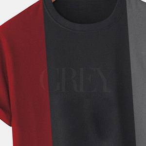 Camiseta Clásica de Manga Corta para Hombre, Poliéster/Algodón, Cuello con Textura Suave, Transpirable, Cómoda, Ecológica, Tejido de 180g, Corte Regular - Product Image 4