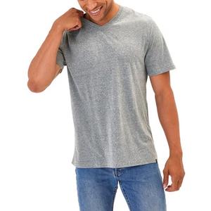 T-shirt unisexe pour homme de haute qualité, 210 g/m², manches courtes, 100 % coton, col en V, coupe ajustée, séchage rapide, écologique, logo personnalisé sur le devant, blanc - Product Image 4