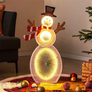 Pupazzo di Neve Gonfiabile di 80 cm con Luci LED e Supporto in Metallo per Decorazioni Natalizie da Esterno - Product Image 2