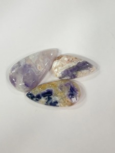 Lot de 10 cabochons en pierre naturelle violette de qualité AA, 38g, vente en gros, pierres précieuses en vrac pour la fabrication de bijoux, fournisseur en gros - Product Image 4