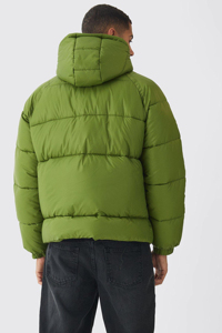 High Quality Men's Winter Hooded Puffer <b>Jacket</b> Thick Waterproof Reversible Breathable Eco-Friendly OEM Wholesale Customized OEM - Product Image 3