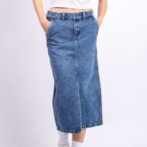 Jupes en jean mi-longues pour femmes, vêtements d'hiver, design uni de haute qualité, jupes en jean mi-longues pour femmes - Product Image 3
