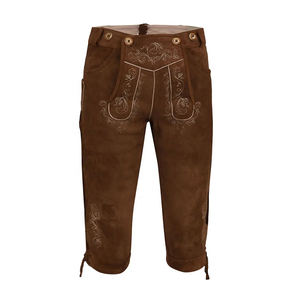 Dernières tendances en matière de Lederhosen bavarois pour hommes, costume d'Oktoberfest, cuir véritable, vêtements pour hommes allemands - Product Image 2