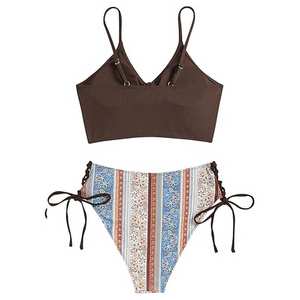 Wholesale High-Rise Designer <b>Bikini</b> <b>Set</b> for Women Breathable Summer Beach Swimsuits Sexy Beachwear for Ladies Custom Design - Product Image 3