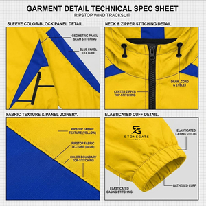 Ensemble de survêtement décontracté personnalisé à capuche coupe-vent uni, style cargo sport, créez votre propre tenue unisexe en polyester 2026 - Product Image 6