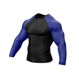 ผู้ผลิตเสื้อรัดกล้ามเนื้อแขนยาวแบบสั่งทำพิเศษสำหรับกีฬา BJJ MMA Grappling No Gi  เสื้อกีฬาแบบซับลิเมชั่น โรงงานรับผลิตแบบ OEM ODM - Product Image 3