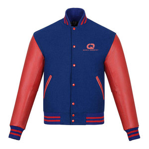 Soft And Stylish Classic Style <b>Men</b> Varsity <b>Jacket</b> <b>Leather</b> Sleeves Casual Outfit With Comfortable Fit And Stylish Look - Product Image 1