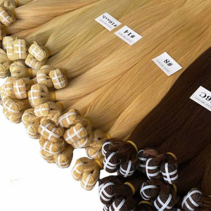 Extensiones de cabello de trama de un solo donante Genius Weft Machine Weft Super Double Drawn Premium Precio al por mayor Fábrica de Vietnam - Product Image 5