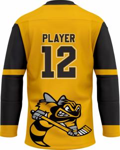 Camiseta de hockey sobre hielo de poliéster 100% de alta calidad personalizada camiseta de sublimación con servicio OEM para jugadores de hockey - Product Image 3