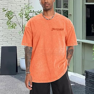 T-shirt classique pour homme en tissu délavé, respirant, léger, confortable, style streetwear quotidien - Product Image 2