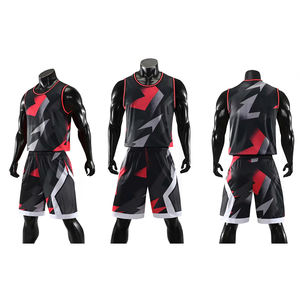 Uniformes de Baloncesto para Hombre, Tallas Grandes, Transpirables, con Diseño Superior, Sublimados, Personalizados para Equipos, 100% Poliéster - Product Image 1