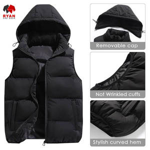 Gilets matelassés Ryan Pro Gear pour hommes, design personnalisé, rembourrage en polyester, tissu confortable avec logo personnalisé, fermeture à glissière - Product Image 5