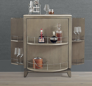 Meuble bar en bois d'acajou massif Casa Do Porco, rangement pour vin, style minimaliste, luxe, fait main, mini bar, salon, chambre à coucher - Product Image 2