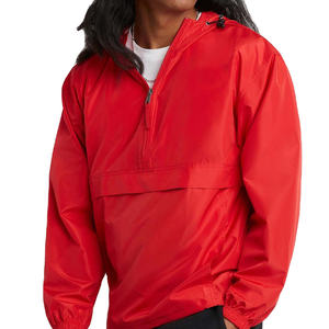 Chaqueta Anorak Ligera con Capucha para Invierno, Cortavientos, con Logotipo Frontal, Tela Vaquera, Transpirable e Impermeable para Hombre - Product Image 5