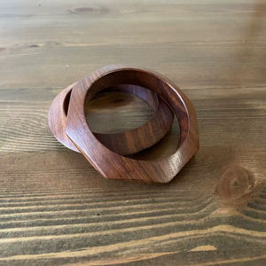 Ensemble de 2 bracelets en cuivre les plus vendus, fabriqués en Inde, 100% cuivre, design Art Déco, look moderne et luxueux pour femme, homme, mariage - Product Image 1