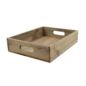 Farmhouse Style Rustic Wooden <b>Tray</b> Handicrafts Decorative <b>Trays</b> For <b>Snacks</b> Drinks Serving Use For Cafe Parties Table Decor - Product Image 3