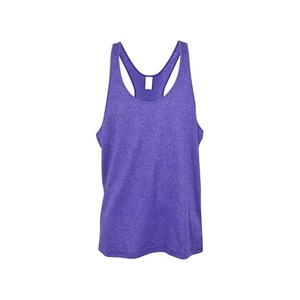Camiseta sin mangas Heather Marl Racerback con espalda en Y para culturismo, gimnasio, entrenamiento, chaleco muscular, venta al por mayor personalizada - Product Image 2