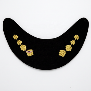 Gorra de aviador americana bordada a mano al por mayor KEW con visera de hoja de oro para uniforme ceremonial de desfile, visera de Mylar dorada - Product Image 2