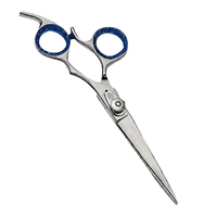 Juego de 5 Tijeras Profesionales Multifuncionales de Acero Inoxidable para Cortar el Cabello, Tijeras de Peluquería con Bolsa de Cintura para Salón
